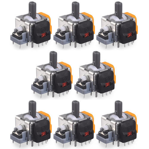 8 Adet PS4 Hall Effect Analog Motor PS4 Kol Joystick Tamiri Playstation 4 Yedek Parça