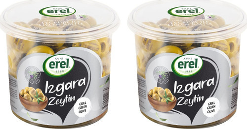 Izgara Yeşil Zeytin 400 gr x 2 Adet