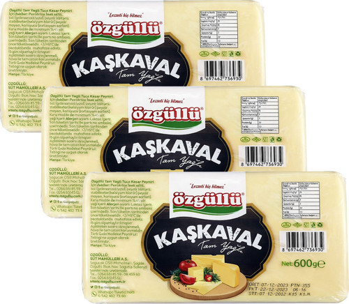 Kaşkaval Peyniri 600 gr x 3 Adet