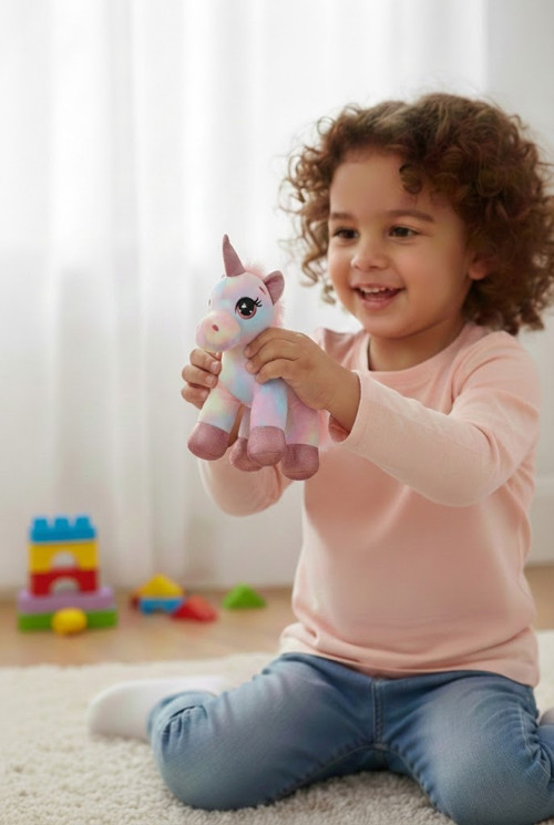 Sevimli Unikorn 18 cm Peluş Oyuncak Pony