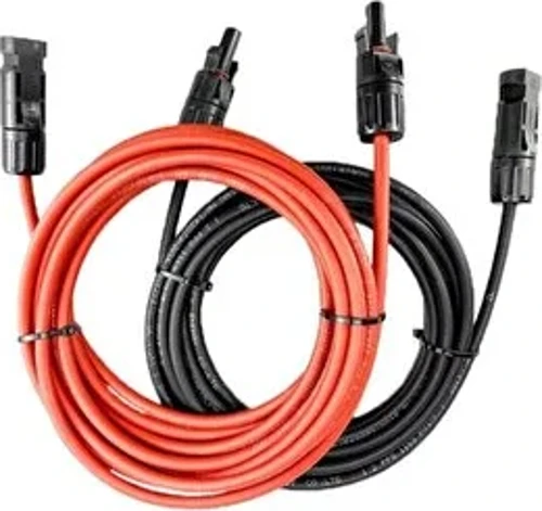 Solar Kablo 6 Mm2 Kırmızı-siyah 15+15 Toplam 30 Metre- 2 Set Mc4 Konnektörlü