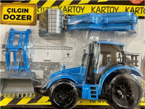Oyuncak Kartela Çılgın Dozer 2322-Mavi
