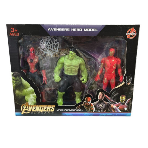 Kids Oyuncak Iron Man 3lü Işıklı Karakter Seti 2156-3