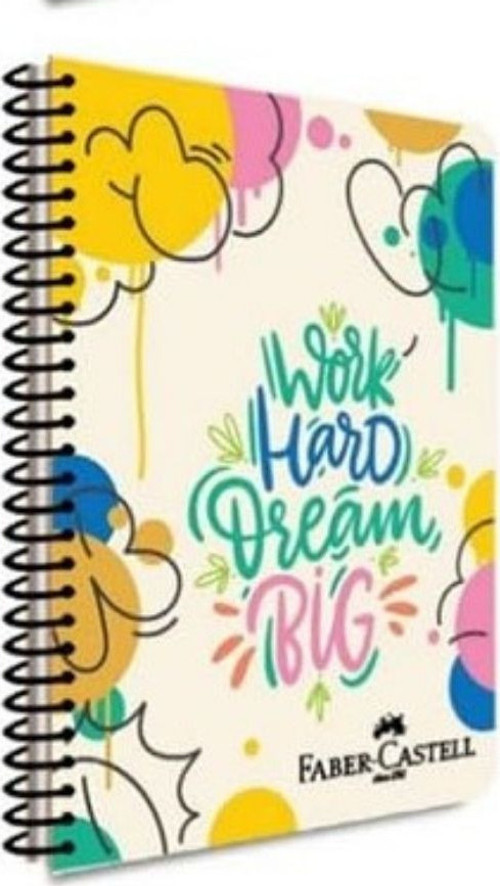 Pp Kapak Grafiti Spiralli 120 Yp Çizgili 5075 000431-Work Hard