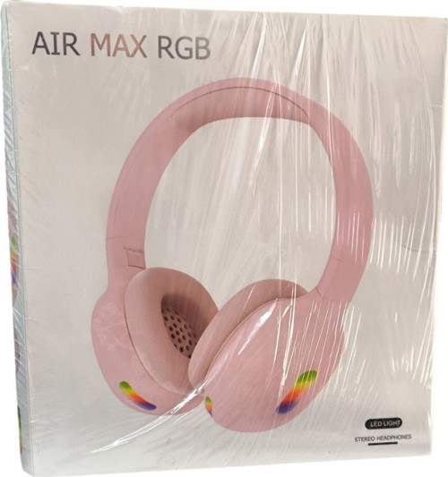 Air Max Rgb Led Işıklı Stereo Kulaklık-Pembe
