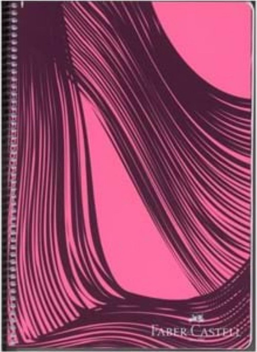 Pp Kapak Waves Spiralli Defter 100 Yp Çizgili 5075 000436-Pembe