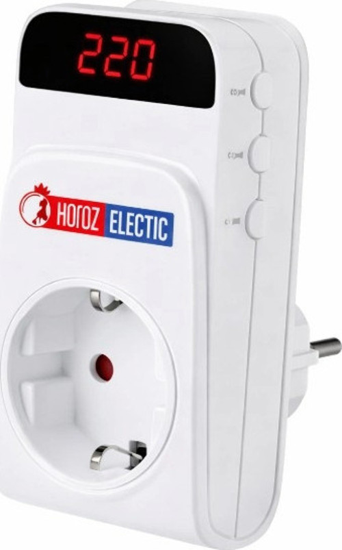 Protex-R Ani Yüksek Akım Korumalı Priz Dijital Göstergeli 140V-280V Arası Ayarlanabilir