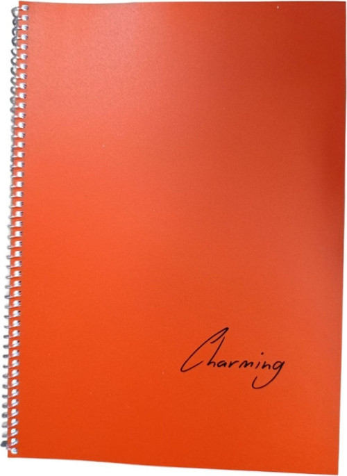 A4 Pp. Kp Spiralli 72 Yp Defter Düz TOK-170-Kırmızı