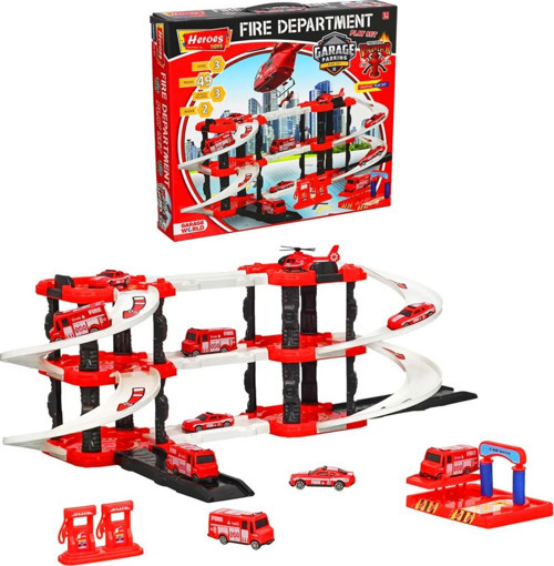 Hereos Toys Üç Katlı Çift Blok İtfaiye ERN-2027