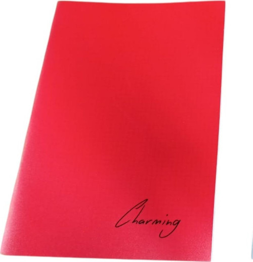 A4 PP KP Dikişli 60 Yp Kareli Defter-Kırmızı