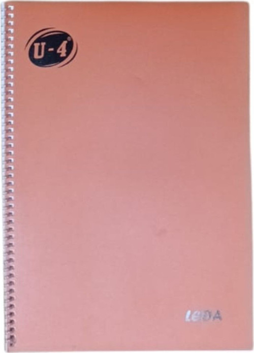 U-4 A4 PP KP Spiralli 40 Yp Kareli Defter-Turuncu