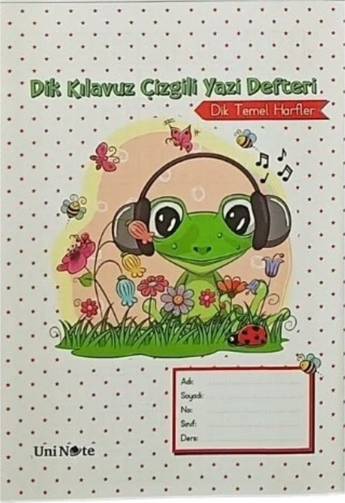 A5 Dik 40 Yp Çizgili Defter 24013-Kurbağa
