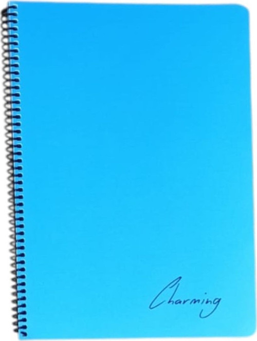A4 PP KP Spiralli 96 Yp Çizgili Defter-Mavi