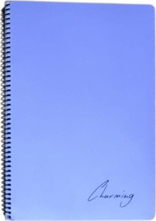 A4 PP KP Spiralli 96 Yp Çizgili Defter-Mor