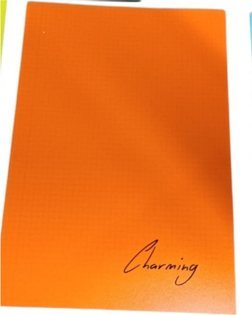 A4 PP KP Dikişli 60 Yp Kareli Defter-Turuncu
