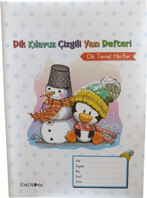 A5 Dik 40 Yp Çizgili Defter 24013-Kardan Adam