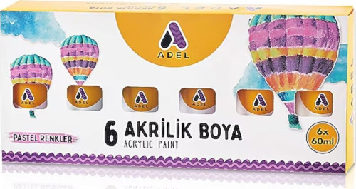 Akrilik Boya 60X6 Pastel Renkler