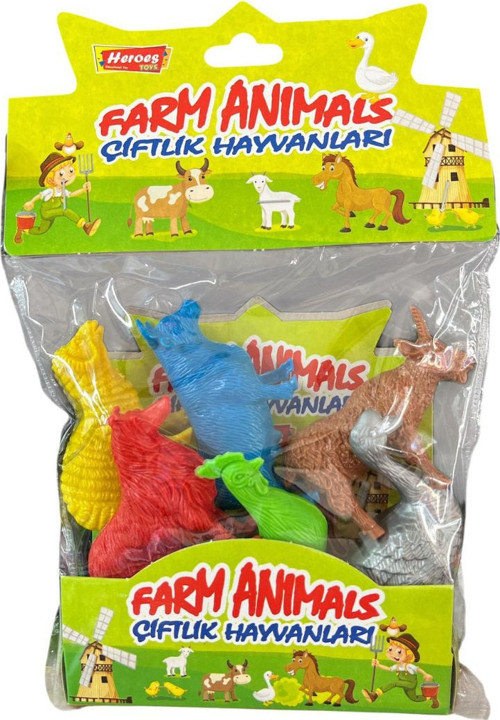 Pvcli Çiftlik Hayvan Seti Ern-848