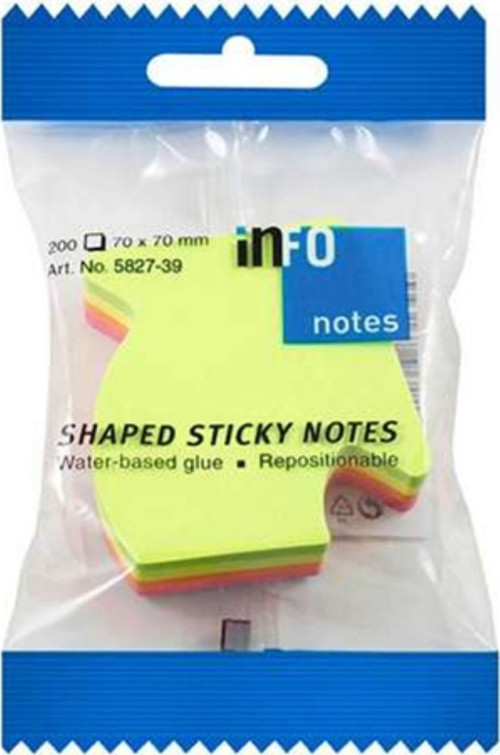 Notes 67x68Mm Yapışkanlı Notluk Renkli Ok 200 Syf