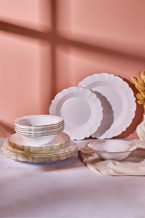 Sunflower Opal 18 Parça 6 Kişilik Yemek Takımı