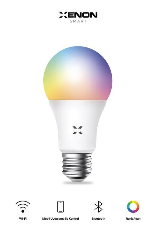 Akıllı Rgb Led Ampul 9w Sesli Komut Wi-fi Zamanlayıcılı Aydınlatma X7021