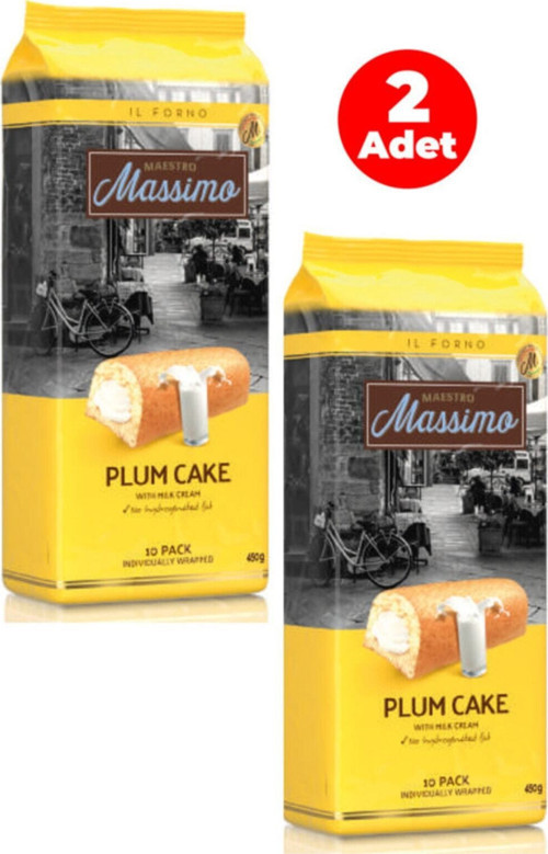M. Plum Cake Mılky - Sütlü Içi Dolgulu Yumuşak Kek Megapack (6'lı) 450 Gr - 2 Adet