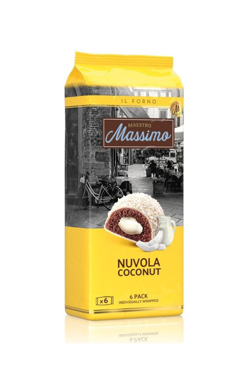 Nuvola Coconut (Hindistan Cevizli Kek) 45 Gr. 6 Adet (1 Kutu)