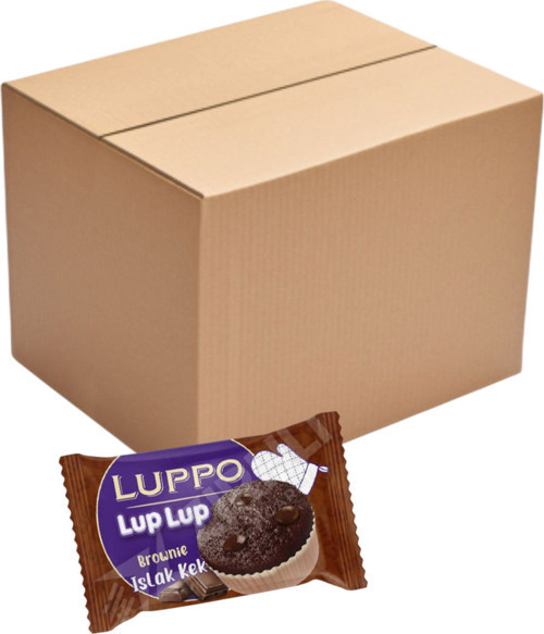 Kupa Lup Lup Kek 1 Koli Brownie Çikolatalı 40 gr. X 144 Adet