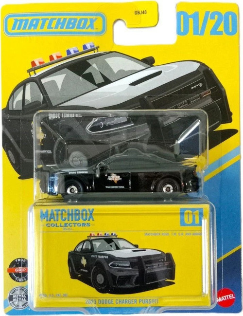 Collectors 2023 Dodge Charger Pursuit 01/20 Metal Model Araba Diecast
