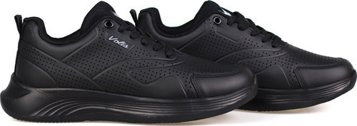 Erkek Siyah Günlük Delikli Nefes Alabilen Sneaker - Hafif, Konforlu Spor Ayakkabı