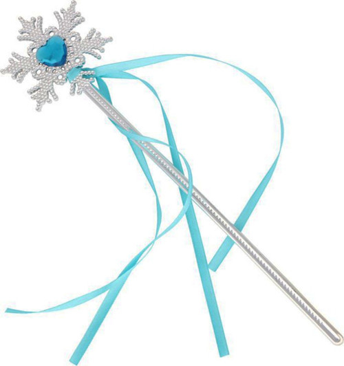 Kar Taneli Mavi Kalp Taşlı Saten Kurdeleli Karlar Ülkesi Elsa Asası Sopası 34 cm GO-53-vice 04626