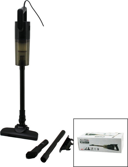 AWOX NETO VC-10 SİYAH METAL SAPLI DİK ELEKTRİKLİ SÜPÜRGE 500W 5MT KABLOSAP=75+35=110CMHEPA FİLTRE GO