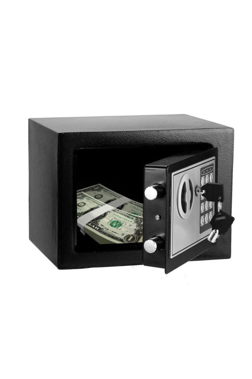 Elektronik Tuşlu Çelik Para Kasası Siyah GO-53-vice 03662