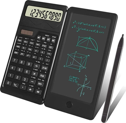 Silinebilir LCD Yazı Tabletli,Kalemli Katlanabilir Bilimsel Hesap Makinesi GO-53-vice 05035