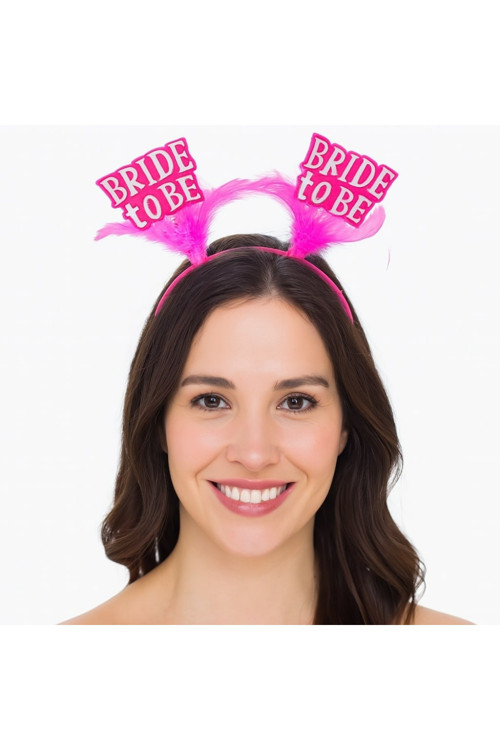Pembe Renkli Bride to Be Parti Tacı – Bekarlığa Veda Gecesi İçin GO-53-vice 04719