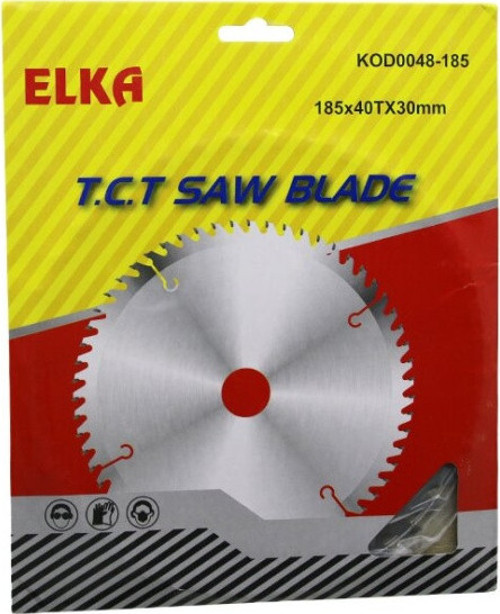 ELKA 0048-185 185 X 40T X 30MM AĞAÇ SUNTA KESİCİ DİSK GO-53-vice 03281