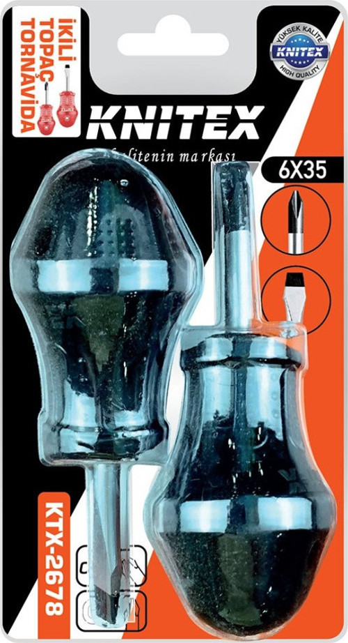 2PCS - YILDIZ-DÜZ TOPAÇ TORNAVİDA SETİ 6X35 GO-53-vice 03355