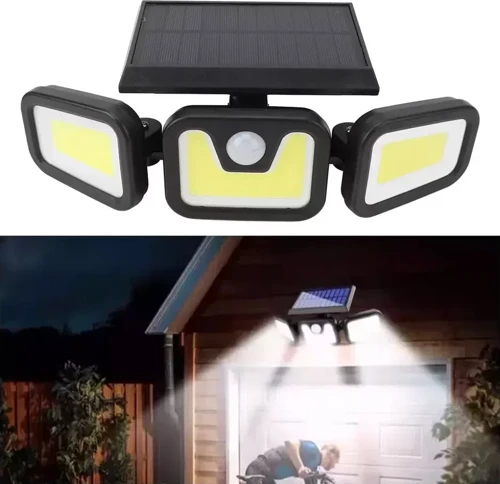 85W Güneş Enerjili Hareket Sensörlü Duvar Lambası Kutusu 2 Ünite GO-53-vice 03901