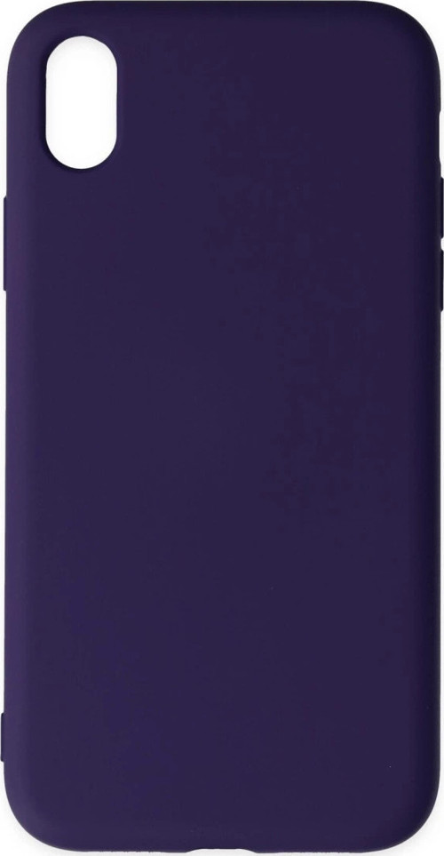 İphone Xr Kılıf Nano İçi Kadife Silikon - Mor