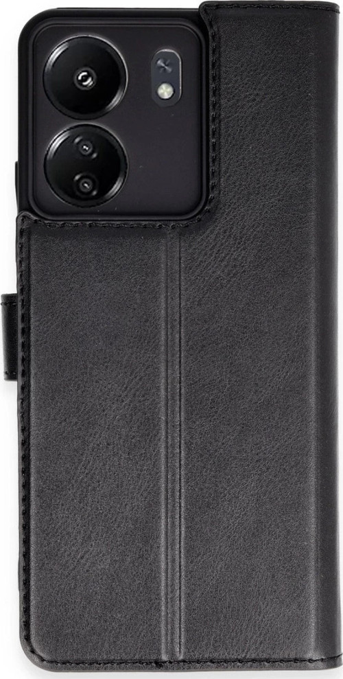 Xiaomi Redmi 13C Kılıf Trend S Plus Kapaklı Kılıf - Siyah