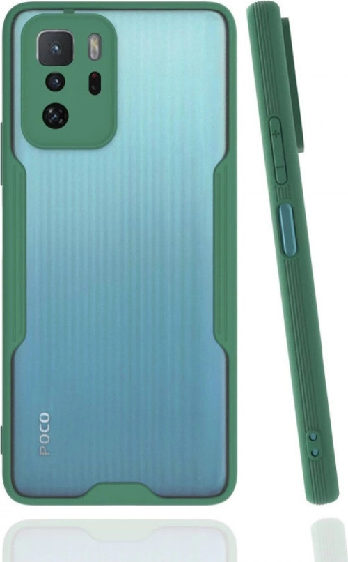 Xiaomi Poco X3 Gt Kılıf Platin Silikon - Yeşil