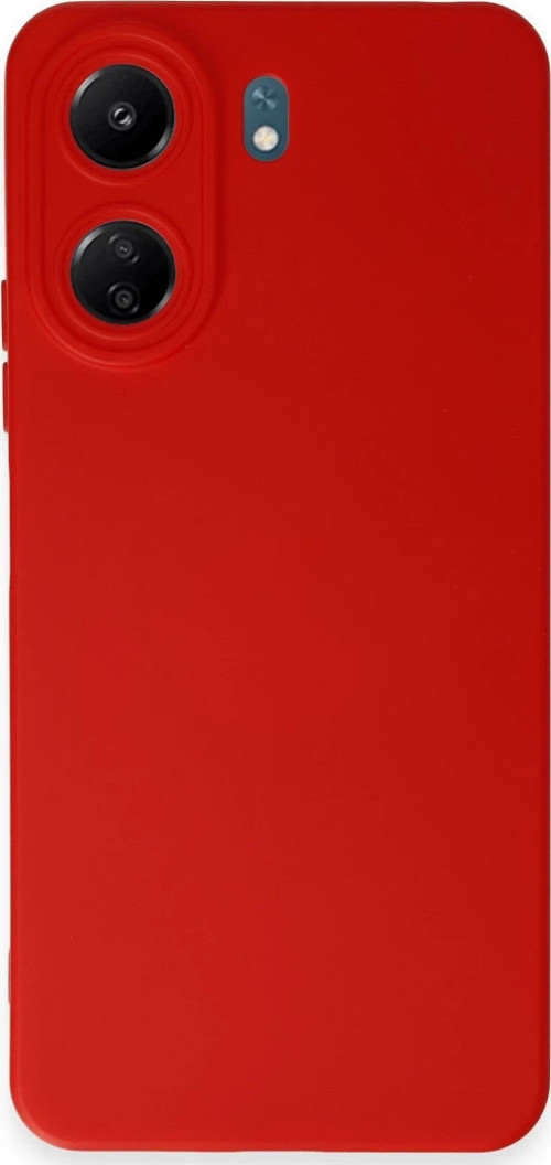 Xiaomi Redmi 13C Kılıf Nano İçi Kadife Silikon - Kırmızı