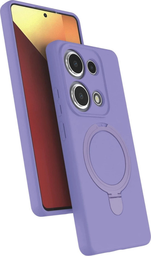 Xiaomi Redmi Note 13 Pro 4G Regal Magsafe Standlı Kapak - Lila