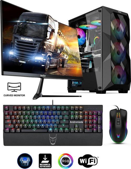 Cradily Y I3-10100f 16gb 512gb M.2 Nvme Rtx 2060s 6gb 27" 165hz Oyuncu Masaüstü Bilgisayarı
