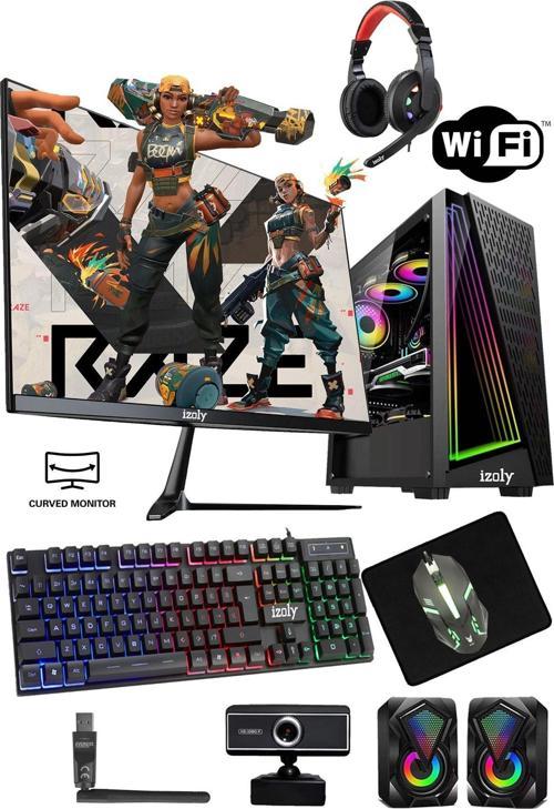 Hyper V I3-10100f 16gb 512ssd M.2 Gddr5 Rx 580 8gb 24" Oyuncu Masaüstü Bilgisayarı