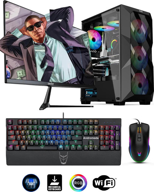 İzoly Avenger i5-4590 16GB 512GB SSD 1TB HDD RX 580 8GB 24" En İyi Oyun Oyuncu Bilgisayarı PC