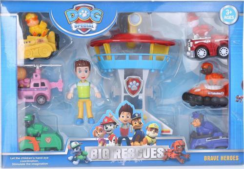 Paw Patrol Kurtarıcı Köpekler İstasyon Kule Seti Oyuncak 8 Parça - Paw Petrol Gözetleme Kulesi