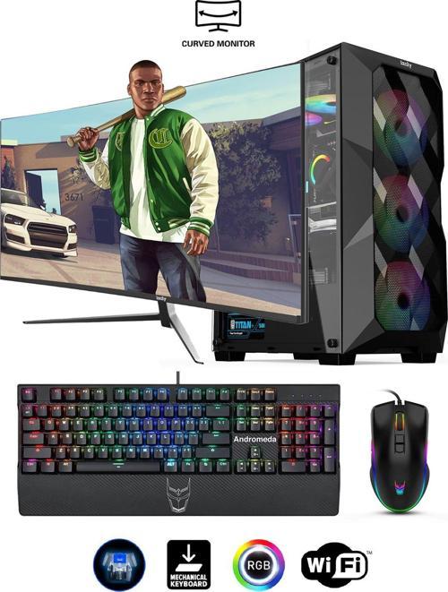 İzoly Kirlia Y i5-12400F 16GB 512GB M.2 NVMe RX 580 8GB 27" 165Hz Oyuncu Masaüstü Bilgisayarı