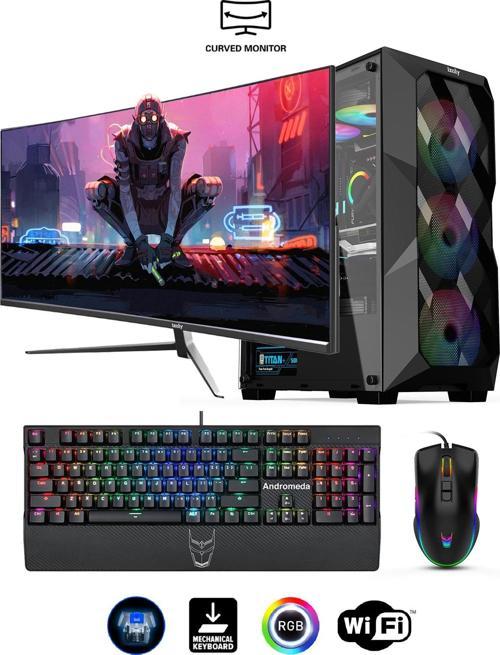 İzoly Togetic Y Ryzen 7 3700X 16GB 512GB M.2 NVMe RX 580 8GB 27" 165Hz Oyuncu Masaüstü Bilgisayarı