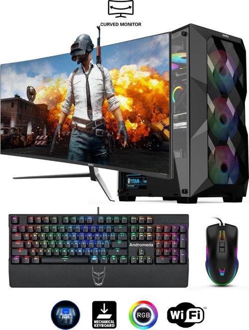 Latios Y i5-12400F 16GB 256GB M.2 NVMe RTX 2060S 6GB 27" 165Hz Oyuncu Masaüstü Bilgisayarı